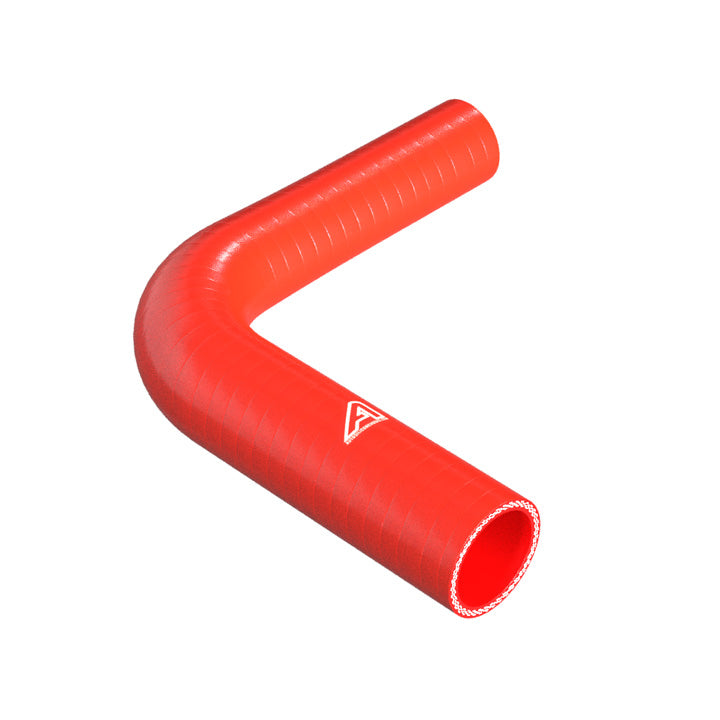 90 Degree Reducing Red Silicone Elbow Hose Motor Vehicle Engine Parts Auto Silicone Hoses 45mm To 35mm Red 