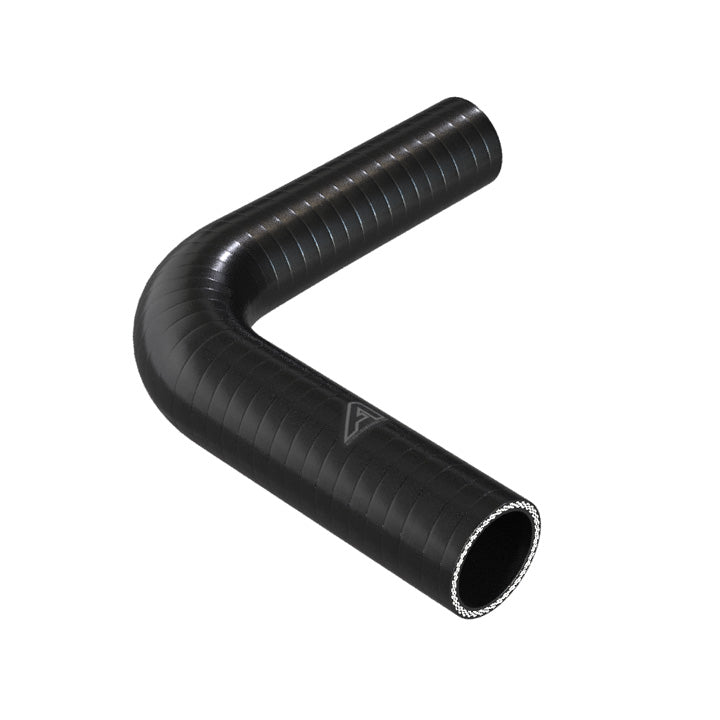 90 Degree Reducing Black Silicone Elbow Hose Motor Vehicle Engine Parts Auto Silicone Hoses 45mm To 38mm Black 