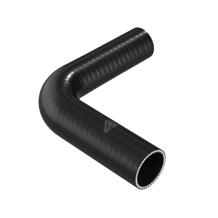 90 Degree Reducing Black Silicone Elbow Hose Motor Vehicle Engine Parts Auto Silicone Hoses 51mm To 45mm Black 