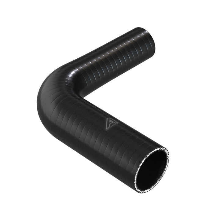 90 Degree Reducing Black Silicone Elbow Hose Motor Vehicle Engine Parts Auto Silicone Hoses 60mm To 45mm Black 