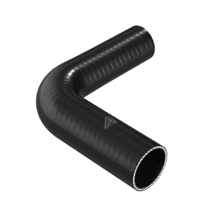 90 Degree Reducing Black Silicone Elbow Hose Motor Vehicle Engine Parts Auto Silicone Hoses 60mm To 51mm Black 