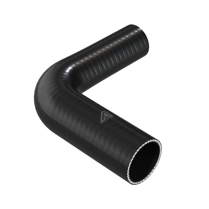90 Degree Reducing Black Silicone Elbow Hose Motor Vehicle Engine Parts Auto Silicone Hoses 63mm To 51mm Black 