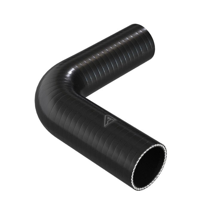 90 Degree Reducing Black Silicone Elbow Hose Motor Vehicle Engine Parts Auto Silicone Hoses 63mm To 57mm Black 