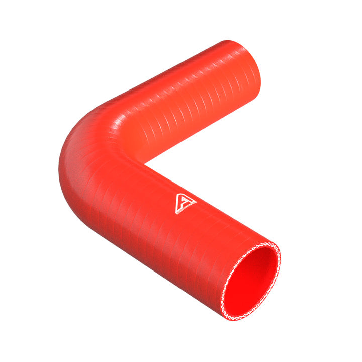 90 Degree Reducing Red Silicone Elbow Hose Motor Vehicle Engine Parts Auto Silicone Hoses 63mm To 57mm Red 