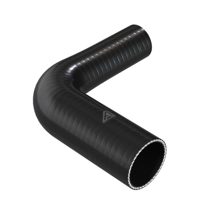 90 Degree Reducing Black Silicone Elbow Hose Motor Vehicle Engine Parts Auto Silicone Hoses 70mm To 51mm Black 