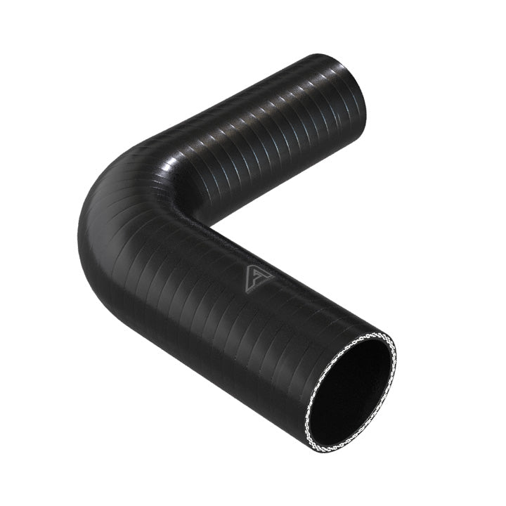 90 Degree Reducing Black Silicone Elbow Hose Motor Vehicle Engine Parts Auto Silicone Hoses 70mm To 60mm Black 