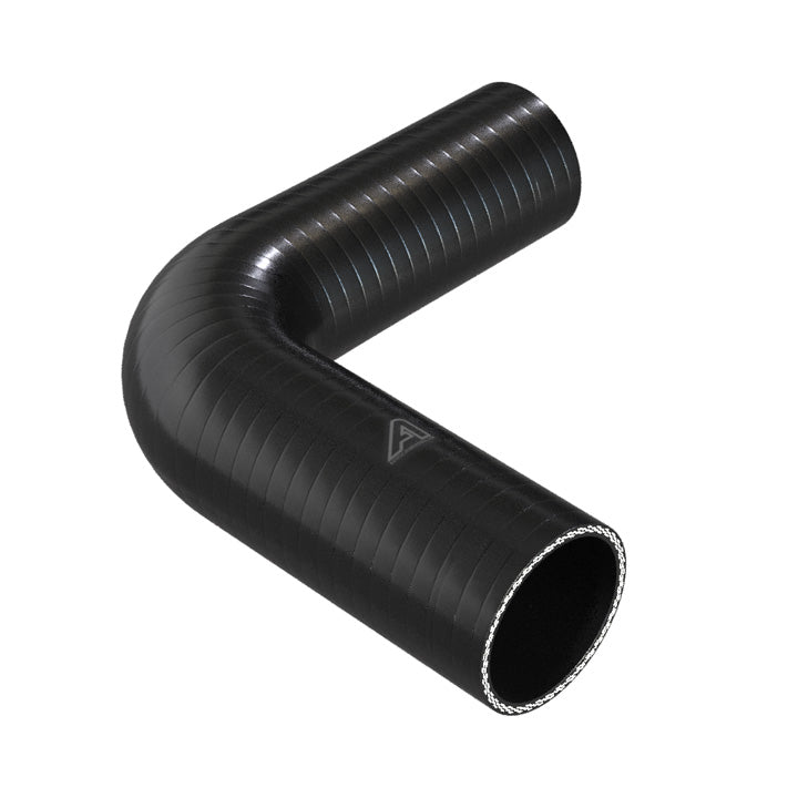 90 Degree Reducing Black Silicone Elbow Hose Motor Vehicle Engine Parts Auto Silicone Hoses 70mm To 63mm Black 