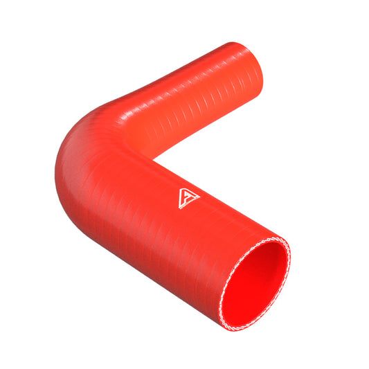 90 Degree Reducing Red Silicone Elbow Hose Motor Vehicle Engine Parts Auto Silicone Hoses 76mm To 51mm Red 