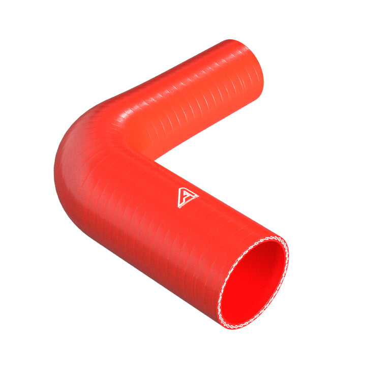 90 Degree Reducing Red Silicone Elbow Hose Motor Vehicle Engine Parts Auto Silicone Hoses 76mm To 57mm Red 