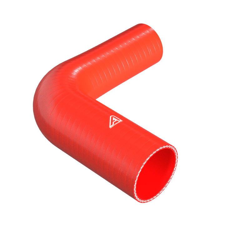 90 Degree Reducing Red Silicone Elbow Hose Motor Vehicle Engine Parts Auto Silicone Hoses 76mm To 60mm Red 