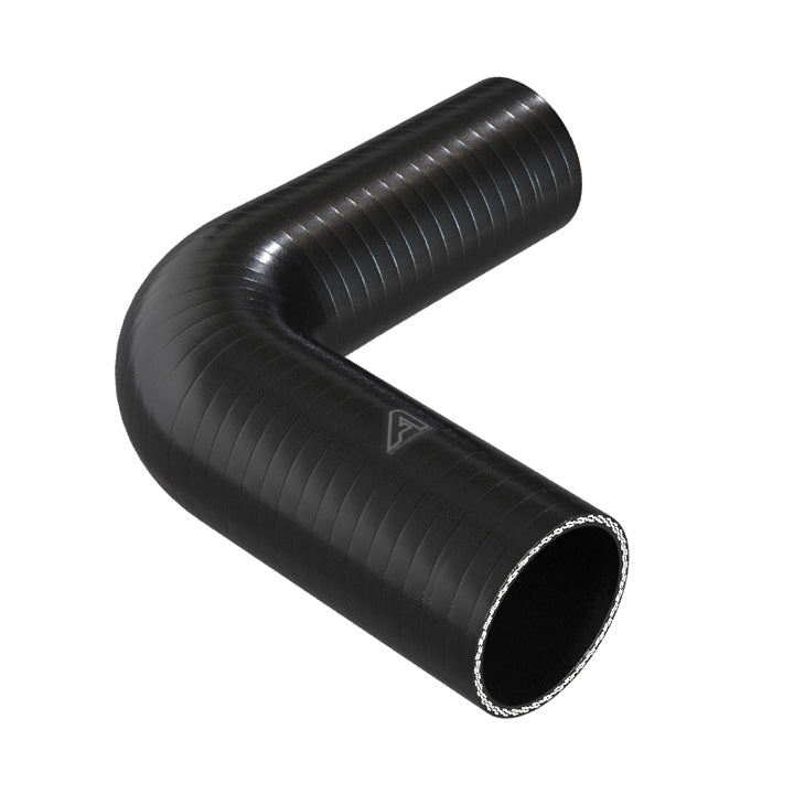 90 Degree Reducing Black Silicone Elbow Hose Motor Vehicle Engine Parts Auto Silicone Hoses 76mm To 67mm Black 