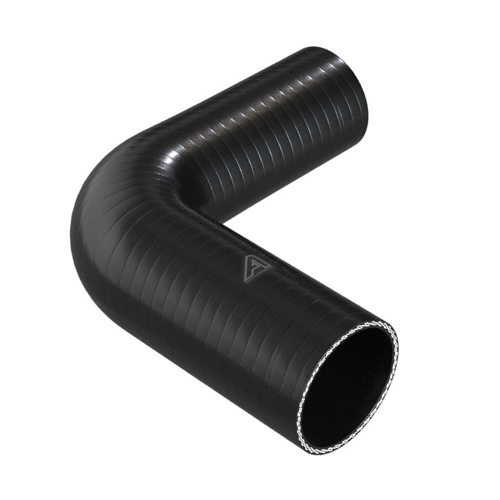90 Degree Reducing Black Silicone Elbow Hose Motor Vehicle Engine Parts Auto Silicone Hoses 80mm To 70mm Black 