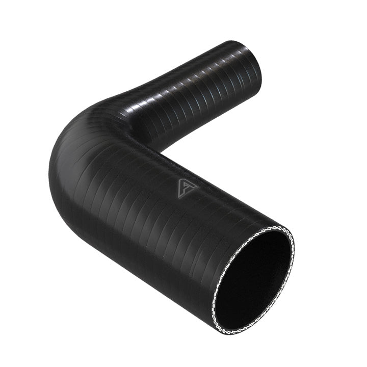 90 Degree Reducing Black Silicone Elbow Hose Motor Vehicle Engine Parts Auto Silicone Hoses 90mm To 51mm Black 