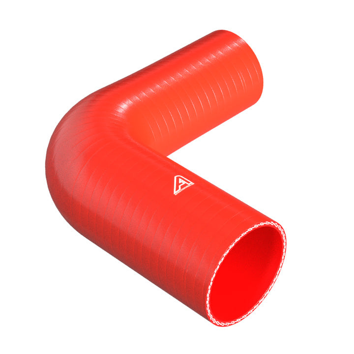 90 Degree Reducing Red Silicone Elbow Hose Motor Vehicle Engine Parts Auto Silicone Hoses 90mm To 76mm Red 