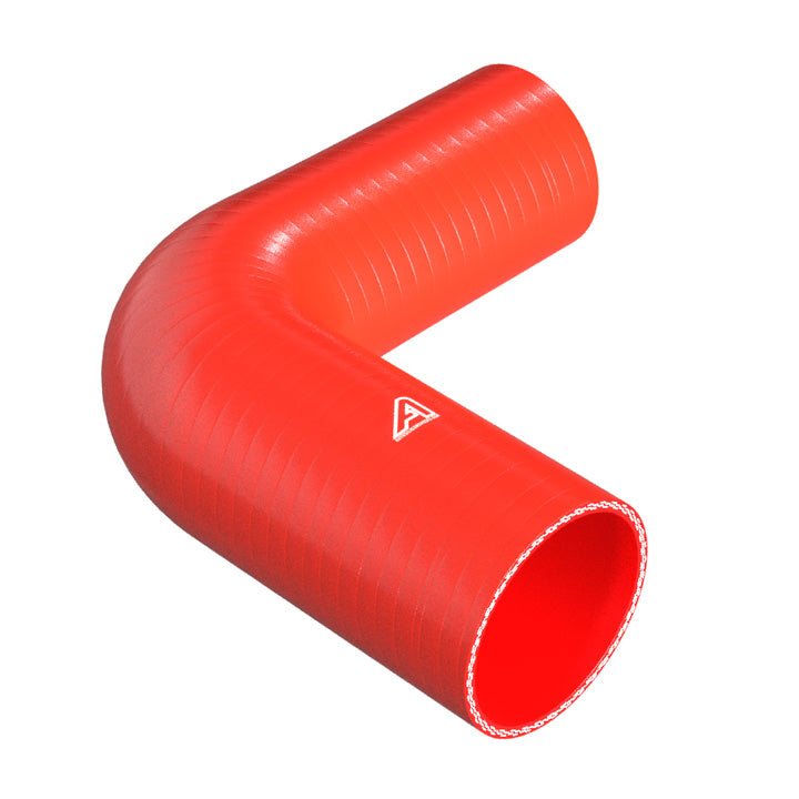 90 Degree Reducing Red Silicone Elbow Hose Motor Vehicle Engine Parts Auto Silicone Hoses 90mm To 80mm Red 