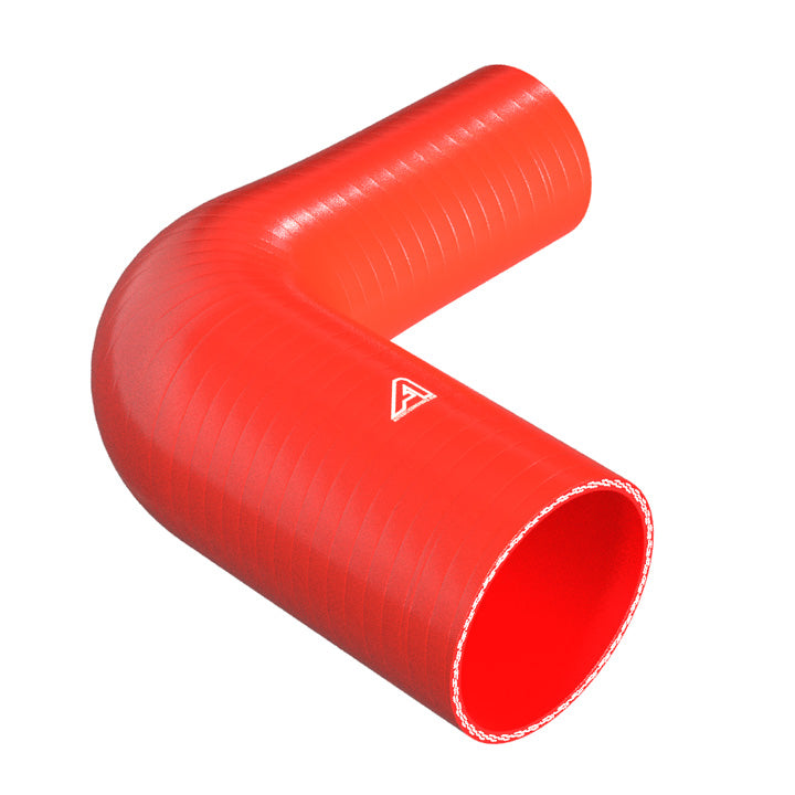 90 Degree Reducing Red Silicone Elbow Hose Motor Vehicle Engine Parts Auto Silicone Hoses 102mm To 76mm Red 