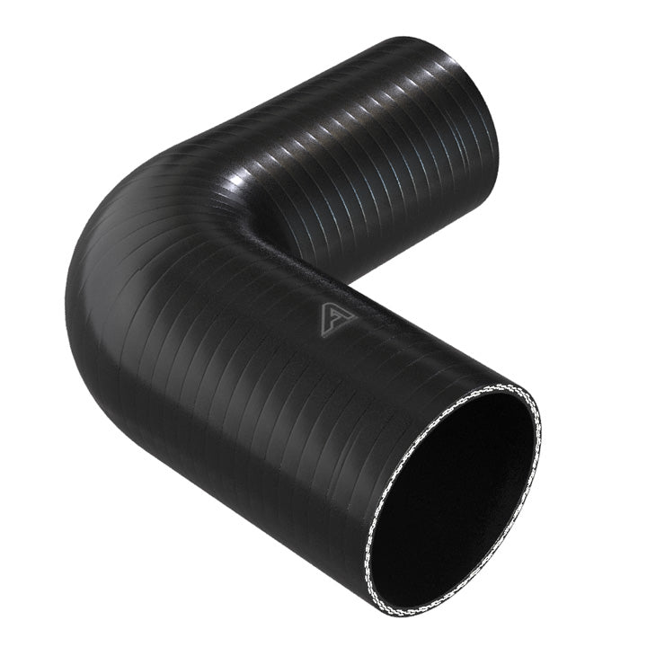 90 Degree Reducing Black Silicone Elbow Hose Motor Vehicle Engine Parts Auto Silicone Hoses 111mm To 98mm Black 