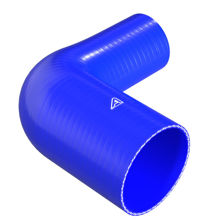 90 Degree Reducing Blue Silicone Elbow Hose Motor Vehicle Engine Parts Auto Silicone Hoses 127mm To 90mm Blue 