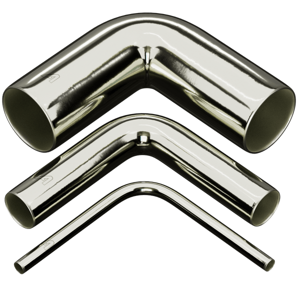 90 Degree Stainless Steel Elbow Metal Tubes Auto Silicone Hoses