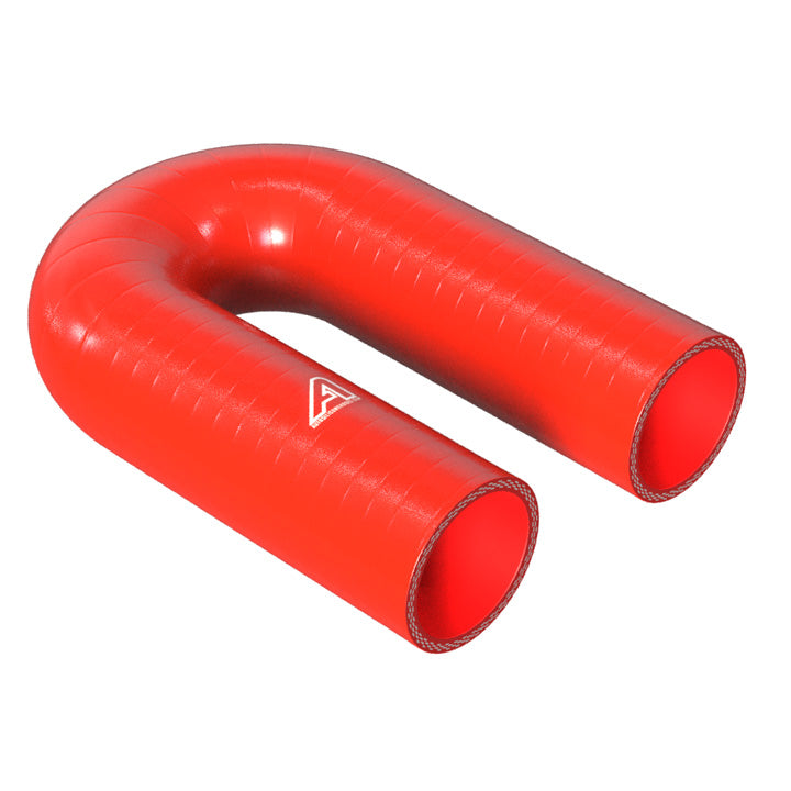 180 Degree Silicone Elbow Hose Motor Vehicle Engine Parts Auto Silicone Hoses 54mm Red 