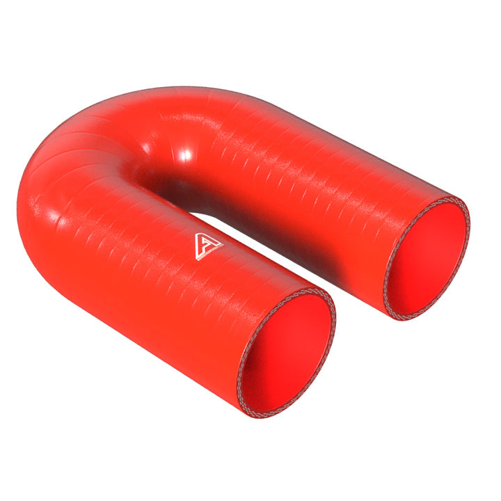 180 Degree Silicone Elbow Hose Motor Vehicle Engine Parts Auto Silicone Hoses 76mm Red 