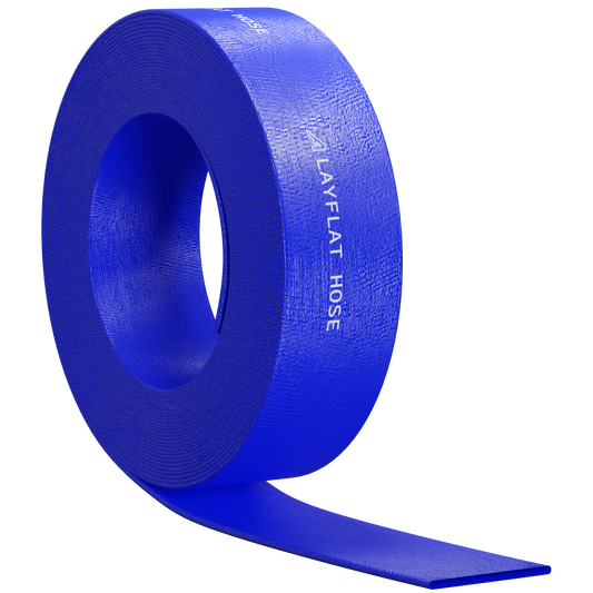 25mm ID Layflat PVC Hose Blue  Hoses UK 1 Metre  